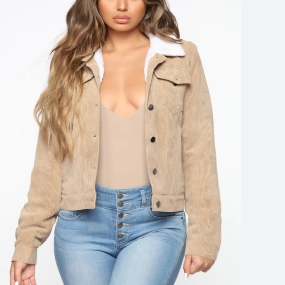 Fashion Nova Jackets & Blazers - COPY - Corduroy Fleece Jacket size XS